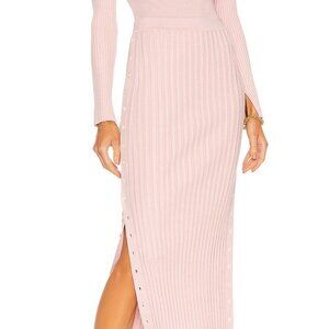 Jonathan Simkhai ribbed knit pencil skirt pink